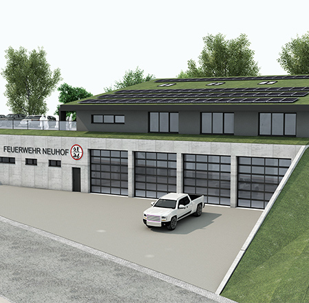 TGW Referenz Neubau Feuerwehrwache Neuhof